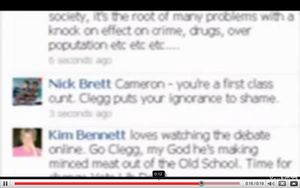 Cameron Debate tweet